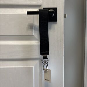 Aritzia Black Lanyard with Metal Clasp